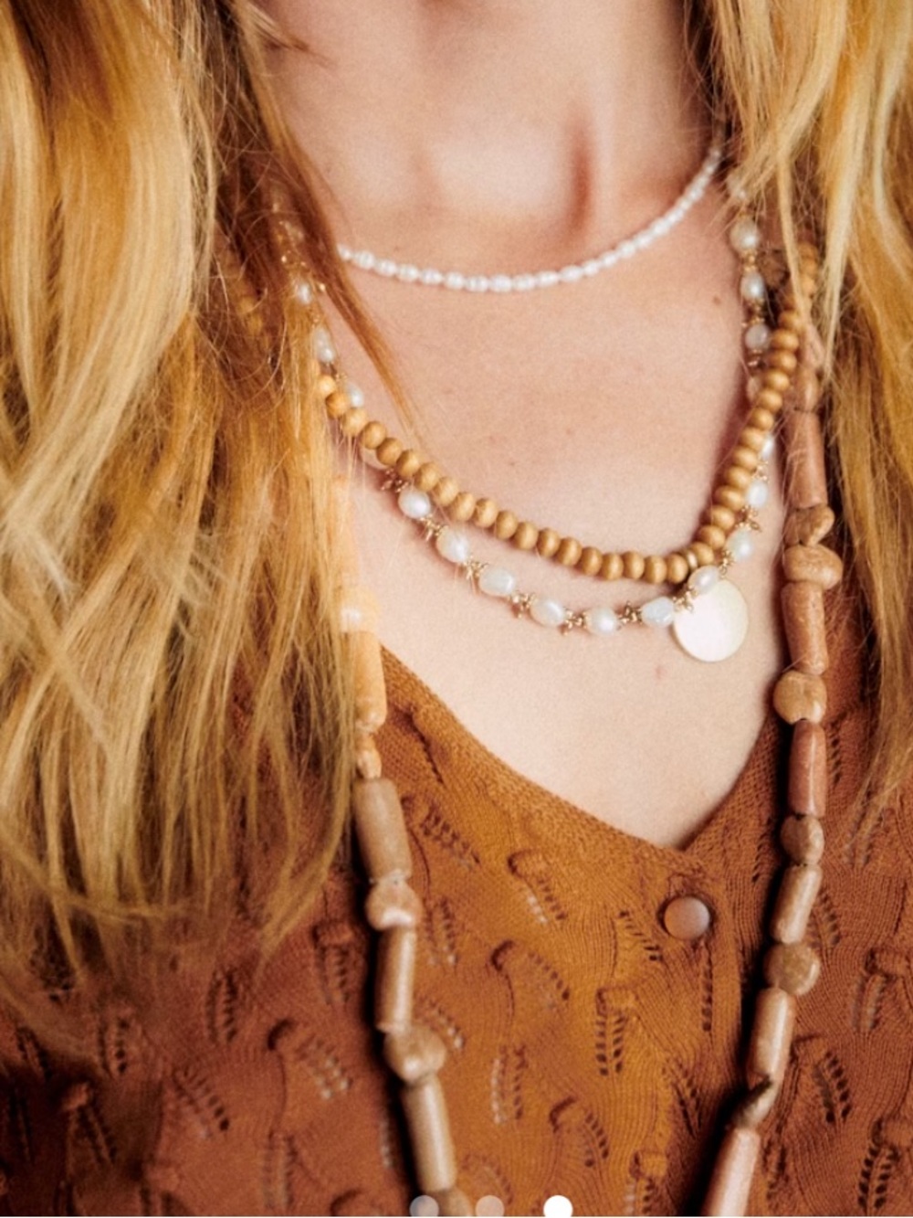 Sezane Jeanne Jumper in Hazelnut - Picture 3 of 3